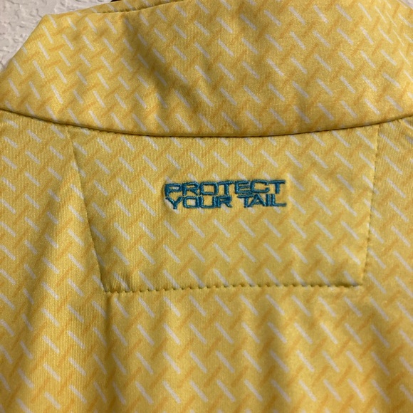 Men’s Yellow SPF Zip-Up - Picture 6 of 6